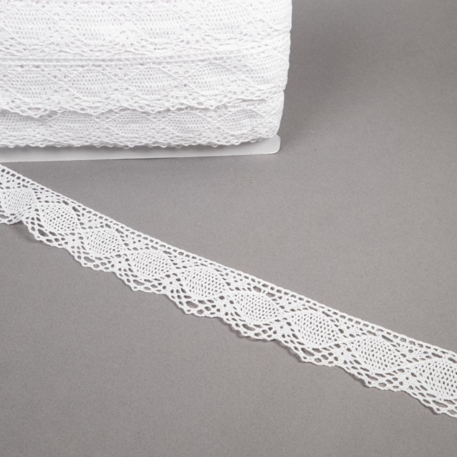 30MM COTTON LACE 1 White