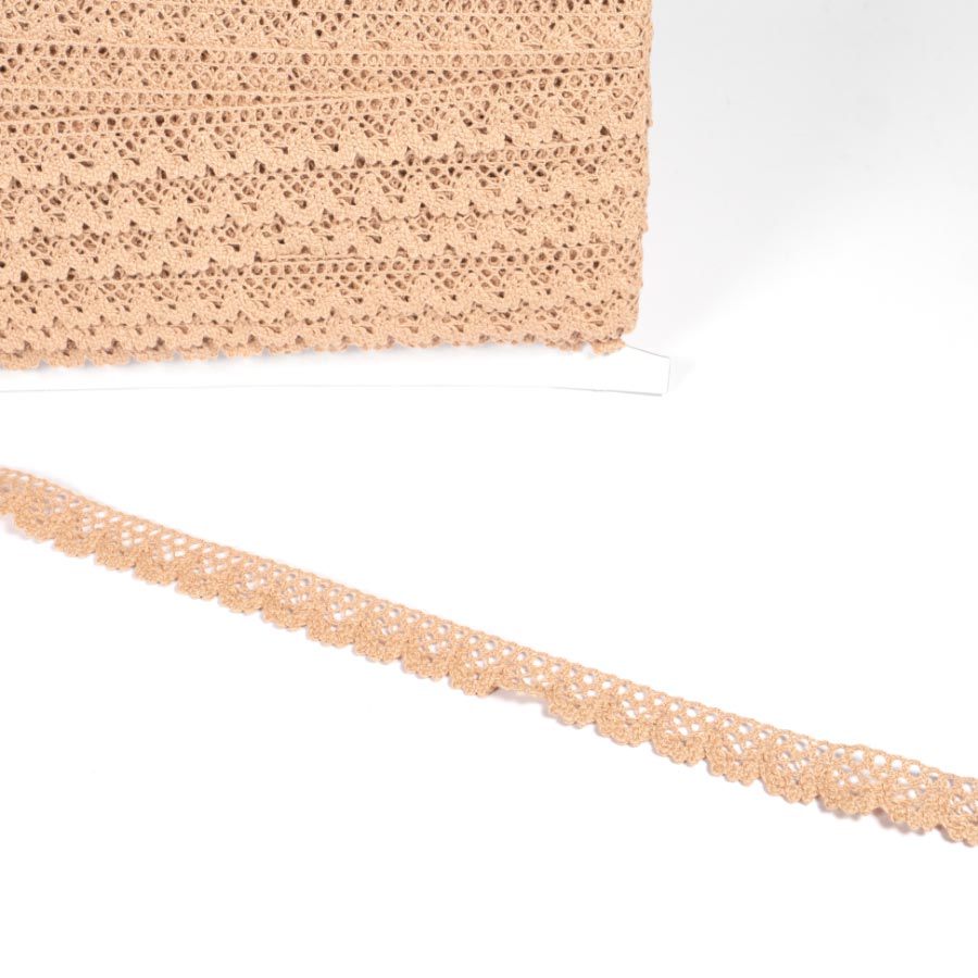 15MM LACE EDGING - 25MTS 334 Sand
