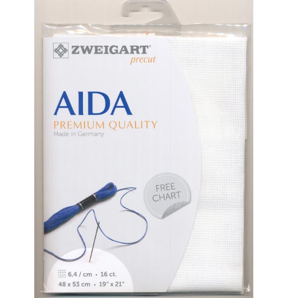 PRECUT AIDA 16CT WHITE