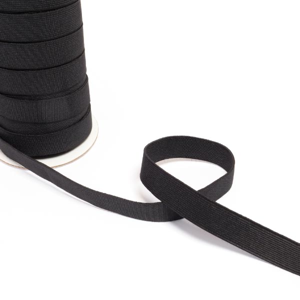 19MM LOOM ELASTIC BLACK 25M