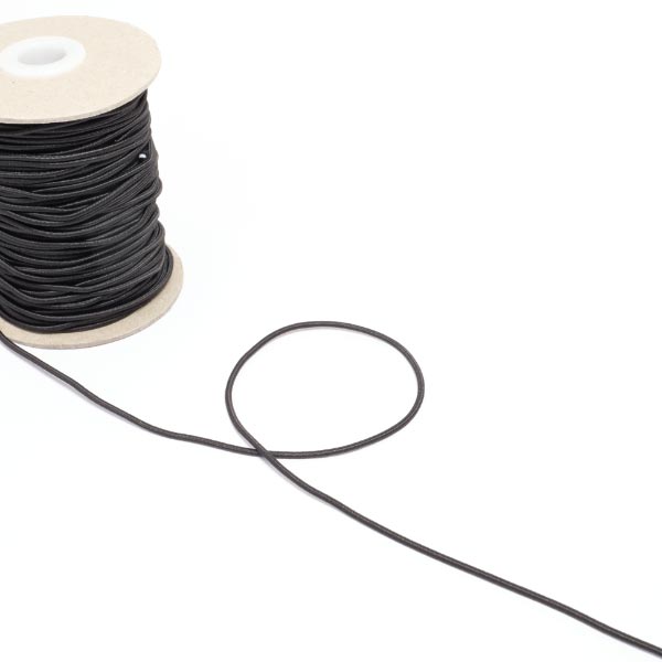 HAT ELASTIC 50M REEL BLACK