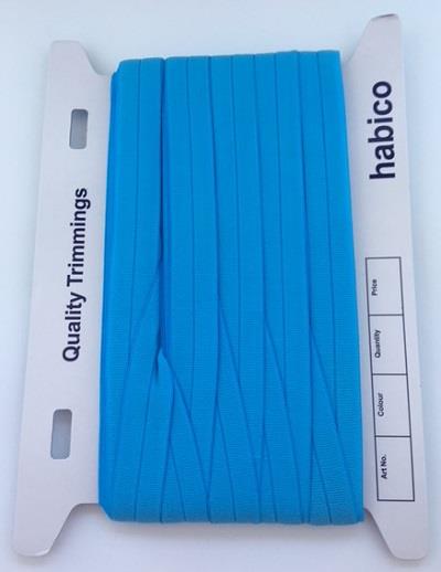 20MM FOLD OVER ELASTIC 20M BLUE