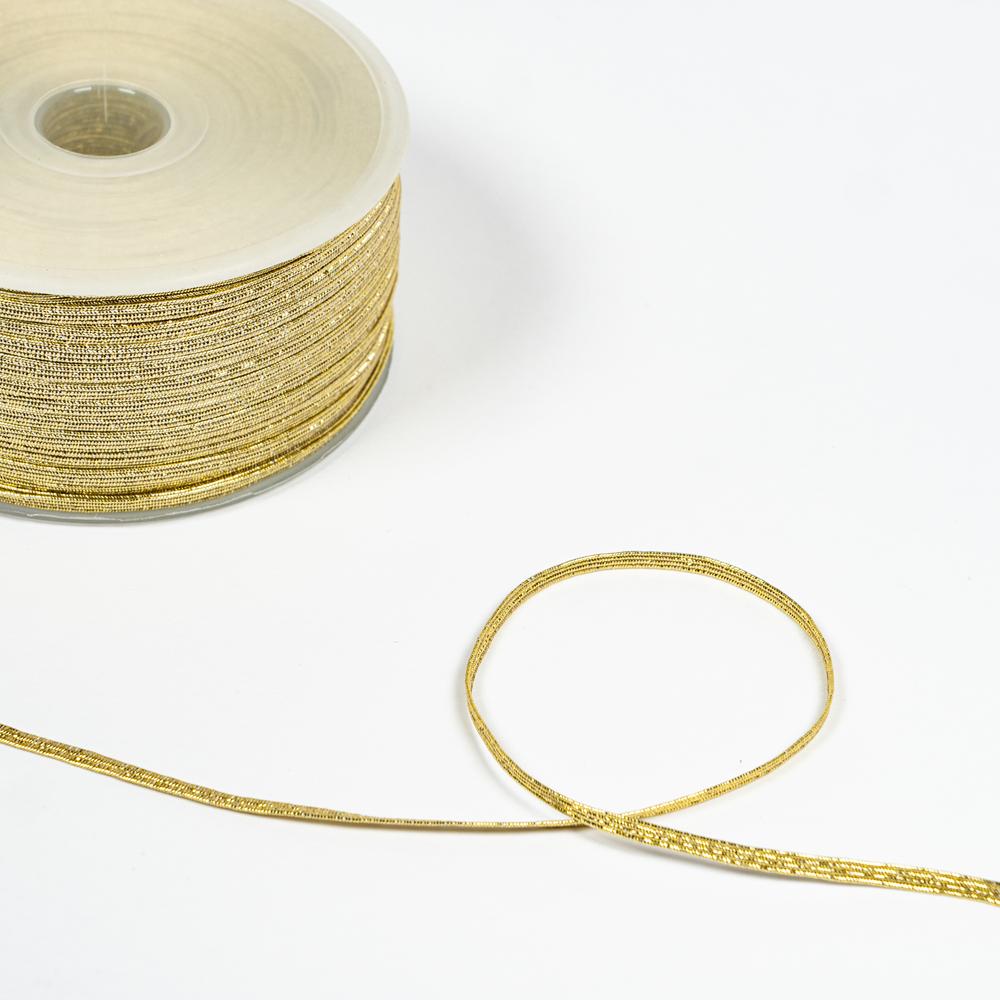 3MM FLAT LUREX ELASTIC 100M 0100