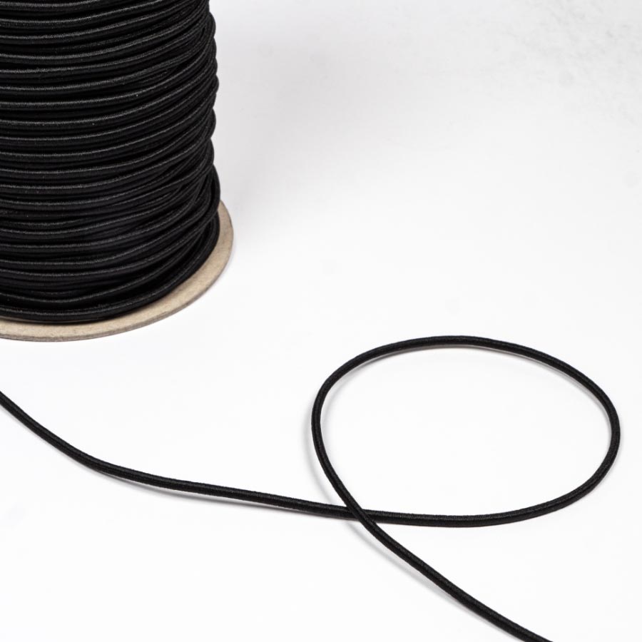 HAT ELASTIC 100M REEL BLACK