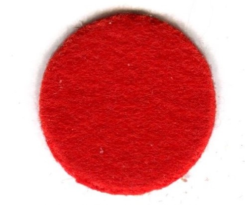 CRAFT FELT SOFT & WASHABLE 22X22CM SQ PK10 Oriental Red