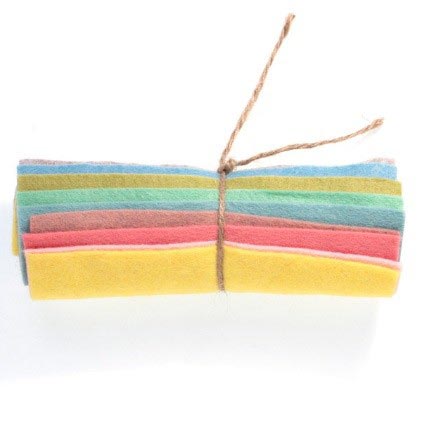 FELT ALLSORTS 6" WOOL MIX FELT 10PCS FR7