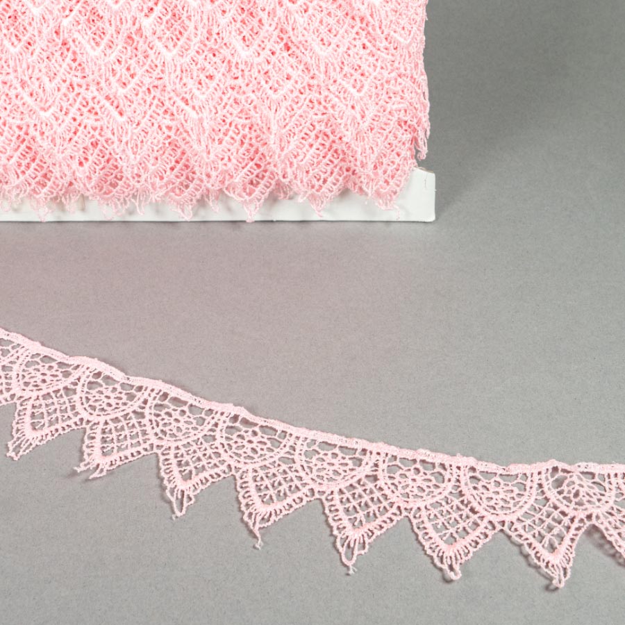 GUIPURE LACE - 27.4MTS PINK