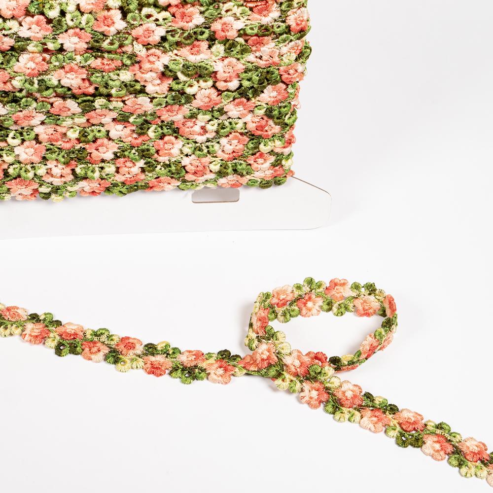 DOUBLE DAISY TRIM 13.7M PINK