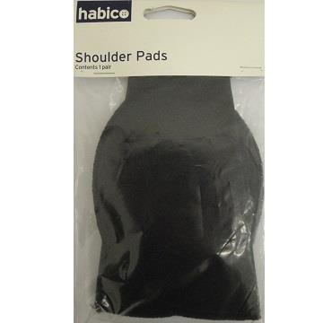 NYLON SHOULDER PADS SMALL 20PR BLACK