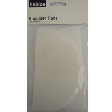 NYLON SHOULDER PADS SMALL 20PR WHITE