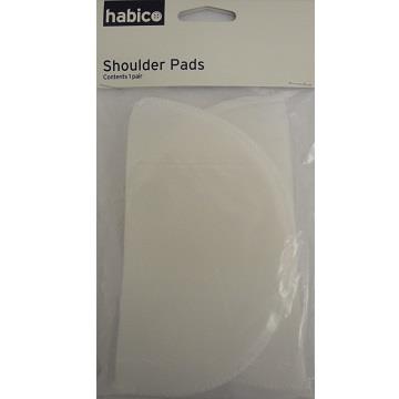 NYLON SHOULDER PADS SMALL 20PR WHITE