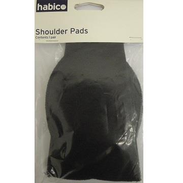 SHLDR PADS CARDED SMALL 5PR BLACK