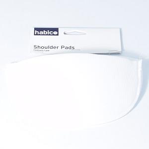 SHLDR PADS CARDED MED 5PR WHITE