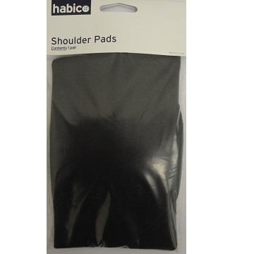 SHLDR PADS CARDED LARGE 5PR BLACK