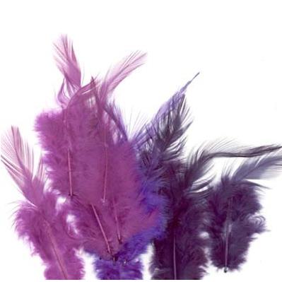 FEATHERS 15PCS 5PKS 3504 Purple