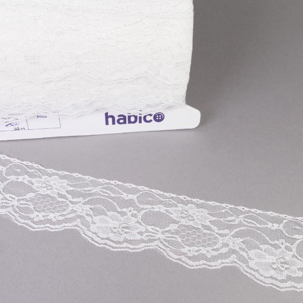 55MM FLAT NYLON LACE IVORY