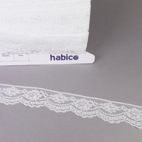 38MM FLAT LACE WHITE