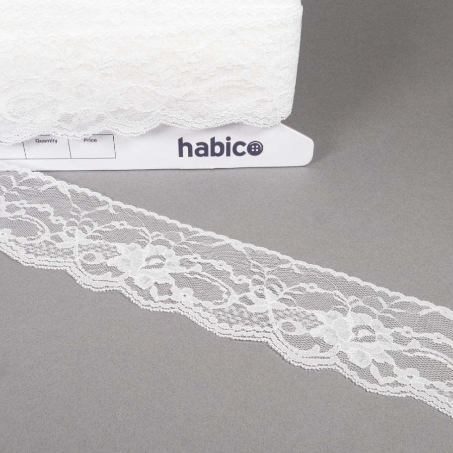 75MM FLAT LACE IVORY