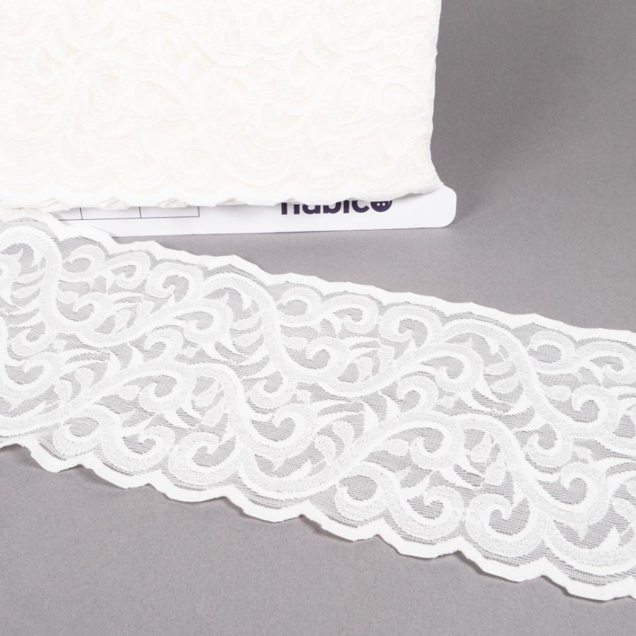 STRETCH LACE  per mtr IVORY