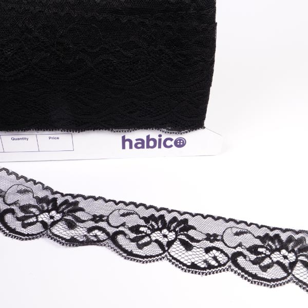 45MM RIGID LACE BLACK