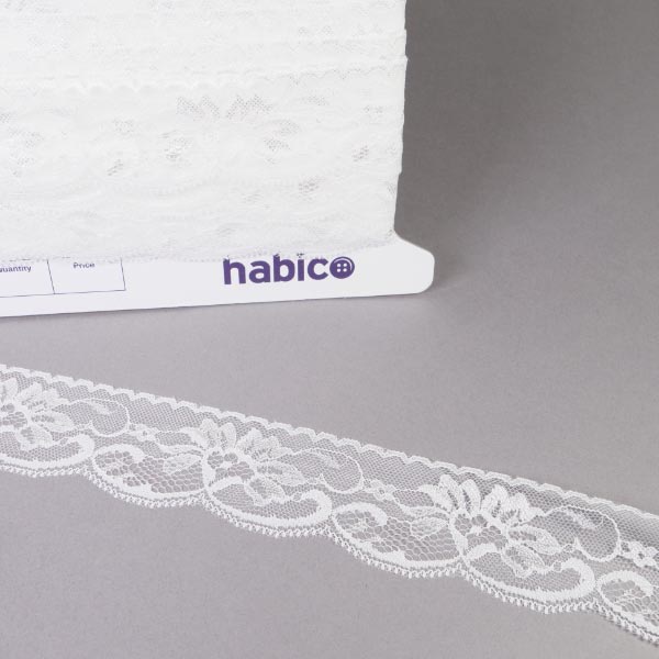 45MM RIGID LACE WHITE