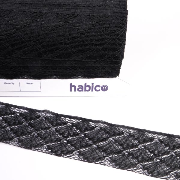 55MM FLAT LACE BLACK