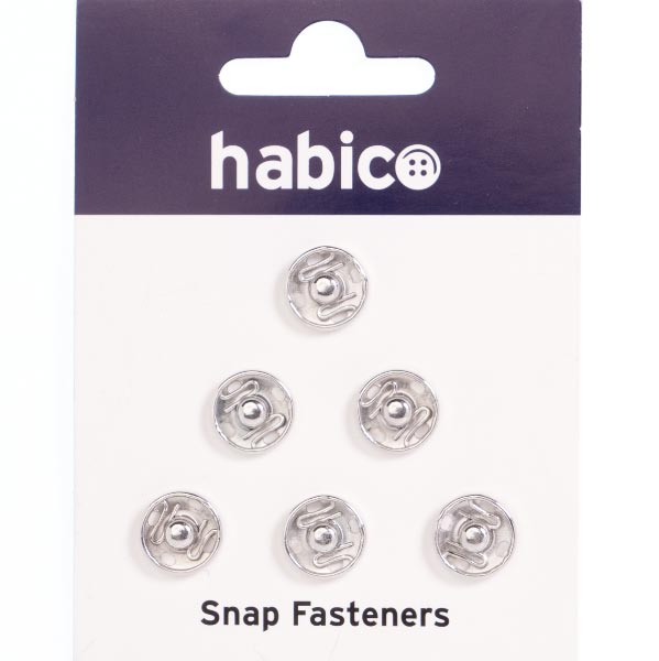 12MM SNAP FASTENERS 10 CARDS NICKLE