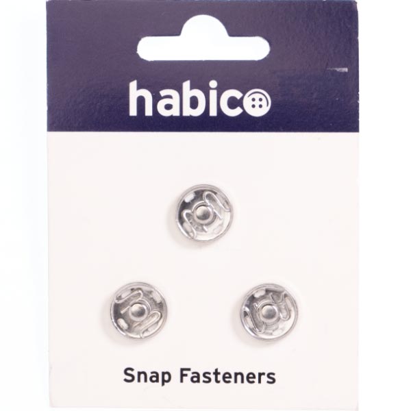 14MM SNAP FASTENERS 10 CARDS NICKLE