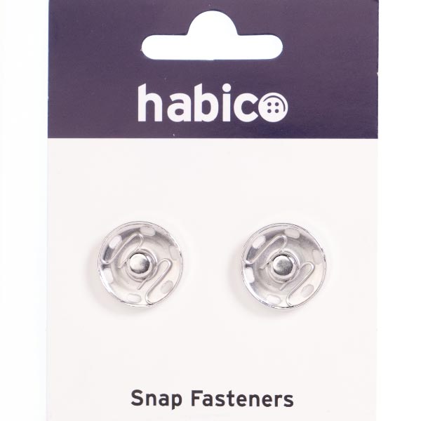 19MM SNAP FASTENERS 10 CRDS NICKLE