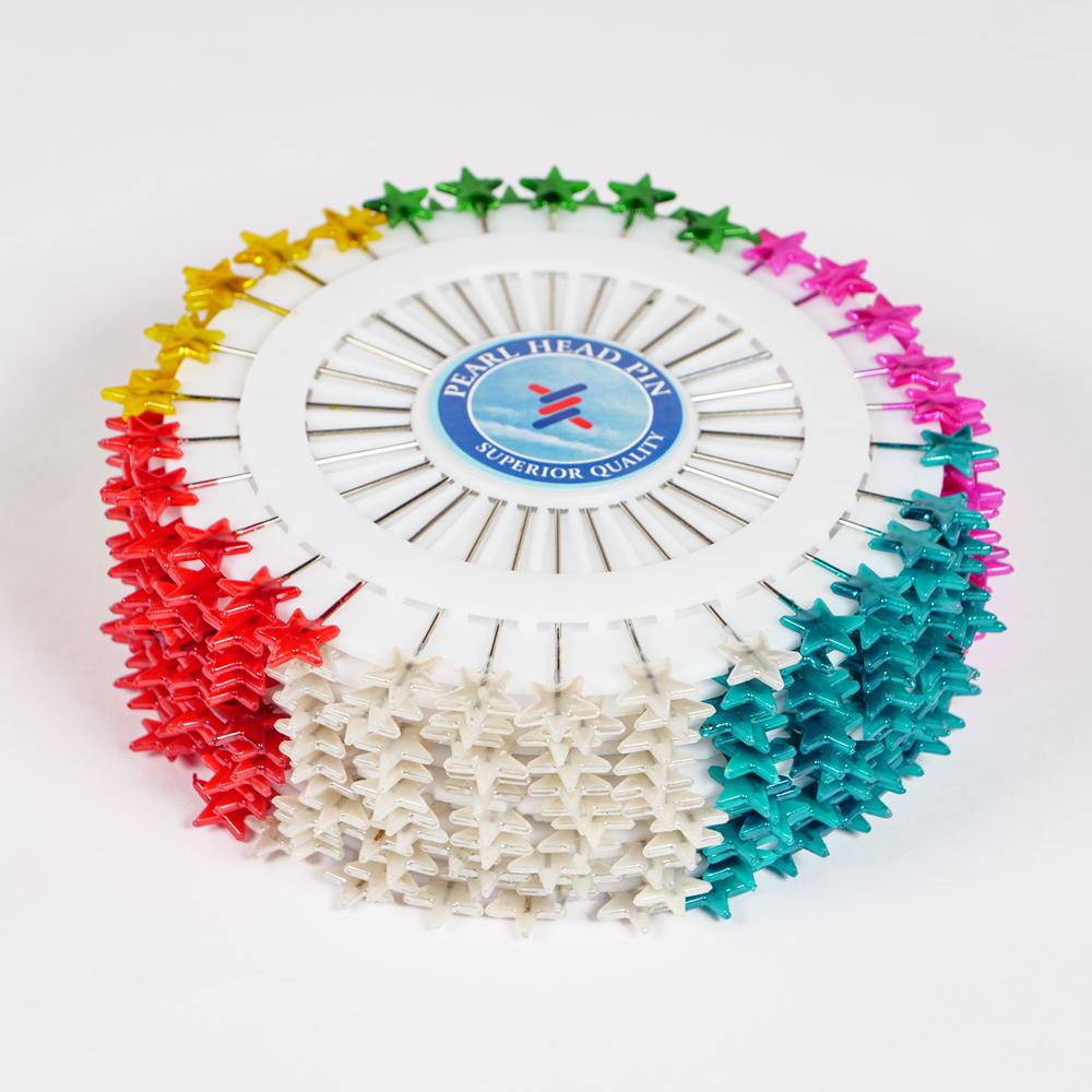 PEARLISED STAR PINS ROSETTE