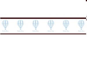15MM HOT AIR BALLOON BABY RIBBON 20MTS BLUE