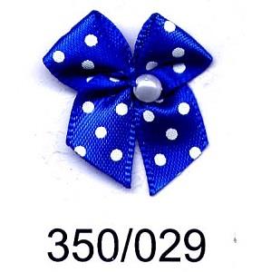 POLKA DOTS RIBBON BOWS WITH PEARL PK100 ROYAL