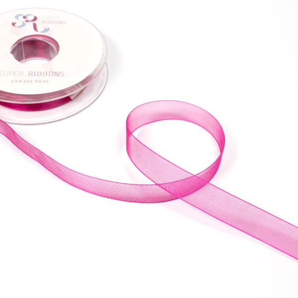 25MM ORGANDIE RIBBON - 25MTS 275 Wine