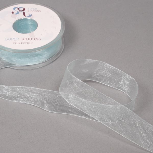 25MM ORGANDIE RIBBON - 25MTS 305 Light Blue