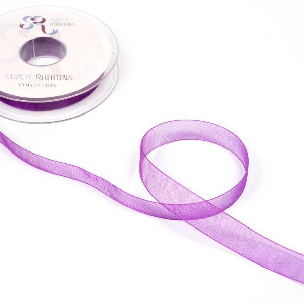 25MM ORGANDIE RIBBON - 25MTS 465 Purple