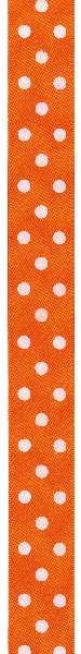 15mm POLKA DOT RIBBON X 20M 42 Orange