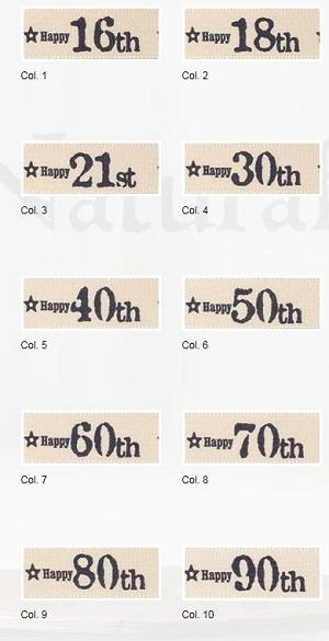 SPECIAL  BIRTHDAY RIBBON - 20M 1