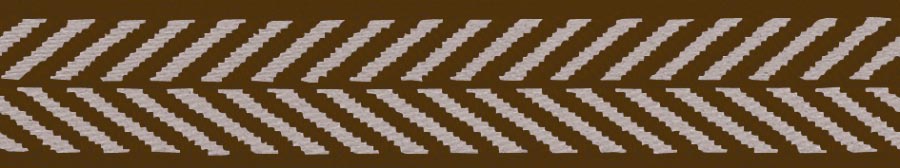 16MM HERRINGBONE RIBBON - 15MTS 4003 Brown