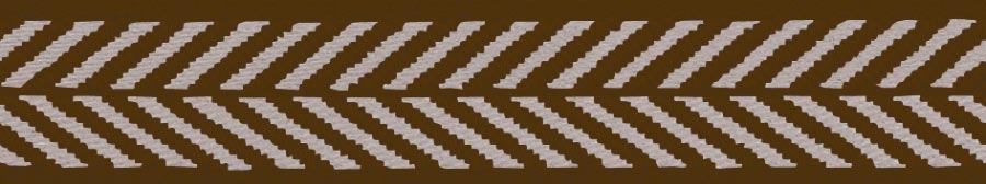 25MM HERRINGBONE RIBBON - 15MTS 4003 Brown