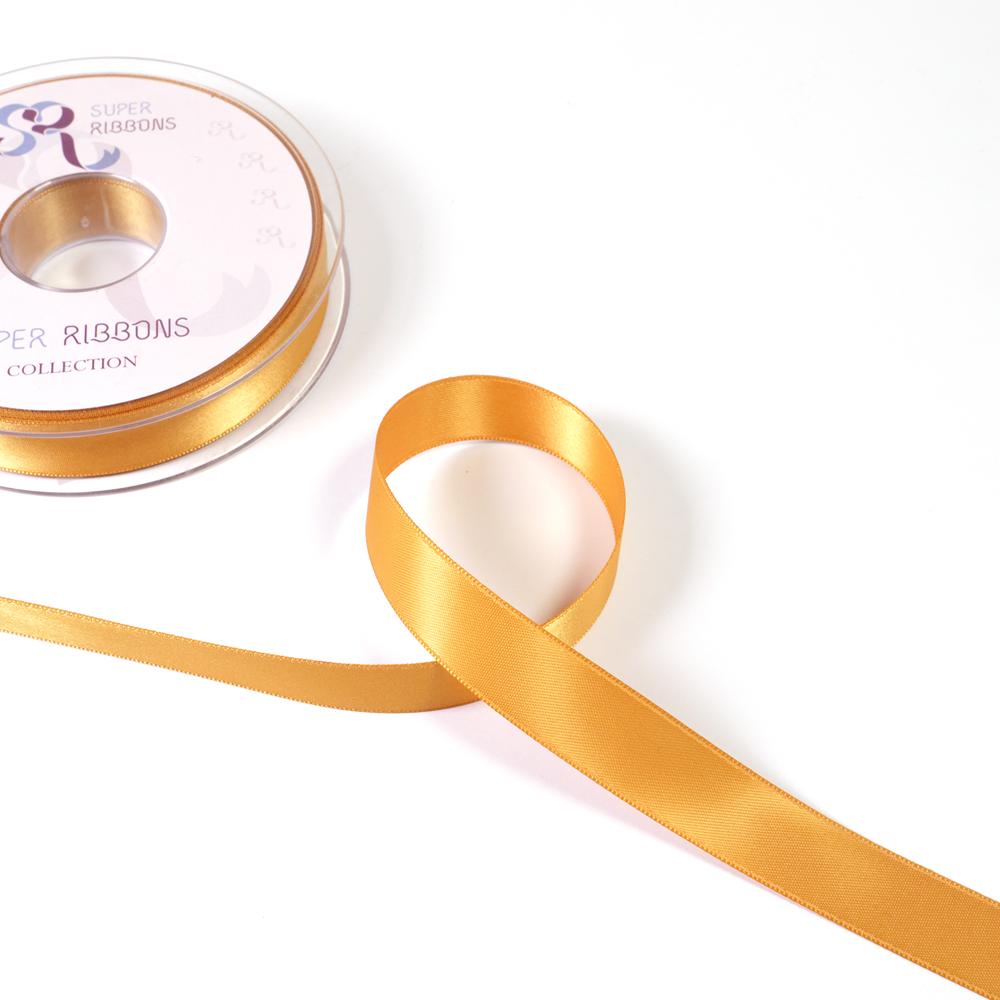 15MM HABICO DOUBLE SATIN RIBBON - 20MTS 690 Sand