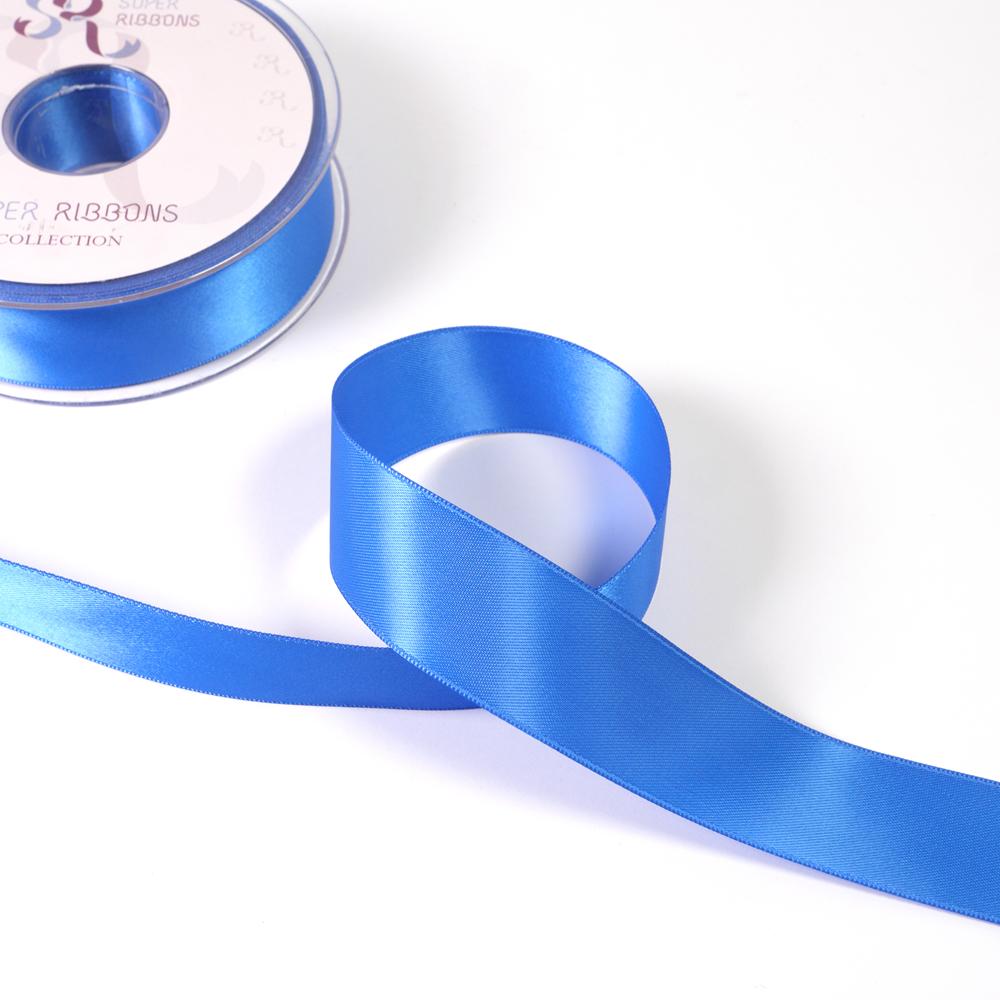 25MM HABICO DOUBLE SATIN RIBBON - 20MTS 350 Royal