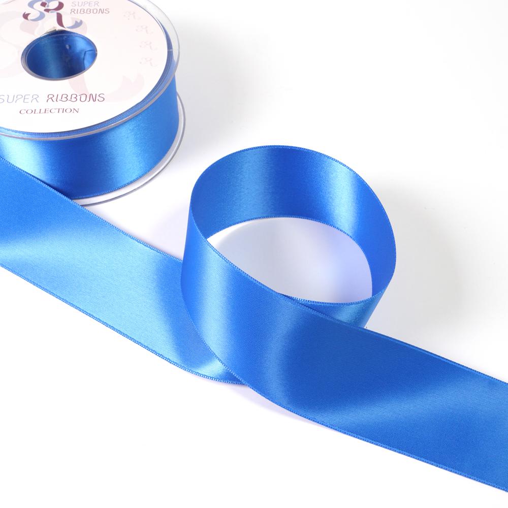 38MM HABICO DOUBLE SATIN RIBBON  - 20MTS 350 Royal