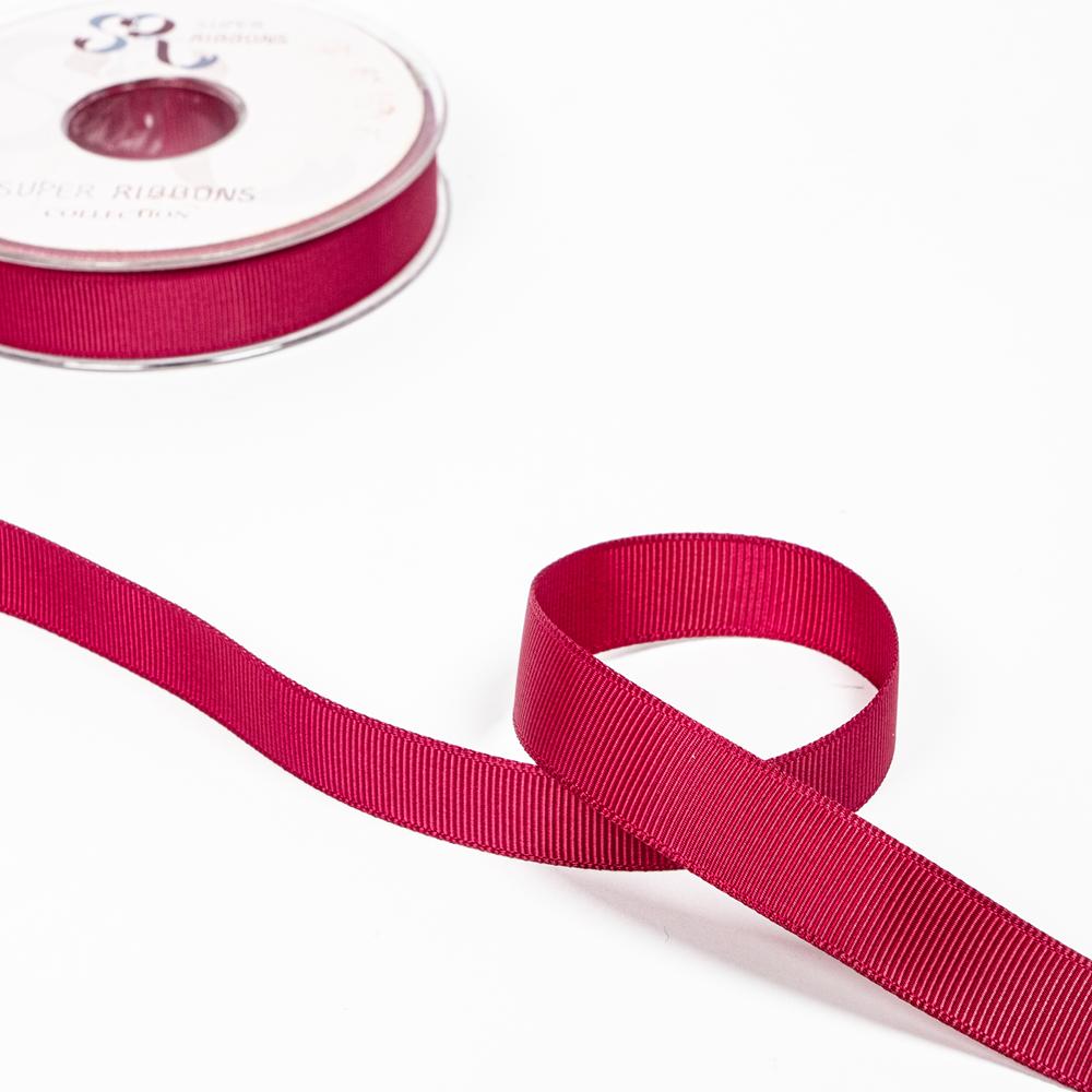 15MM HABICO GROSGRAIN RIBBON - 20MTS 275 Wine