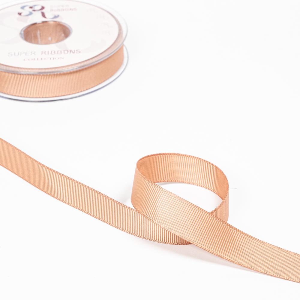 15MM HABICO GROSGRAIN RIBBON - 20MTS 812 Natural