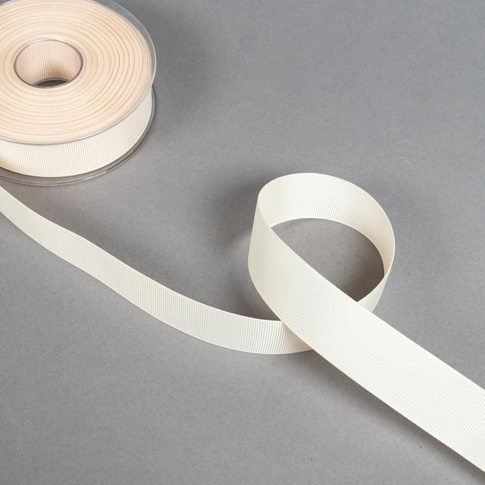 25MM HABICO GROSGRAIN RIBBON - 20MTS 815 Cream