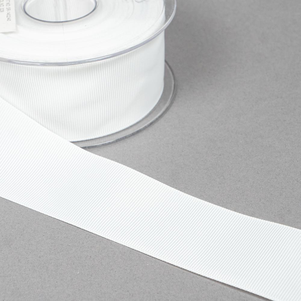 40MM HABICO GROSGRAIN RIBBON - 20MTS 29 White