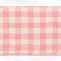 10MM NATURAL GINGHAM 20M 5 Pink