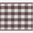 15MM NATURAL GINGHAM 20M 3 Burgundy