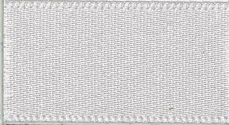 S 25MM DOUBLE SATIN RIBBON  X 20M 18 Silver Grey