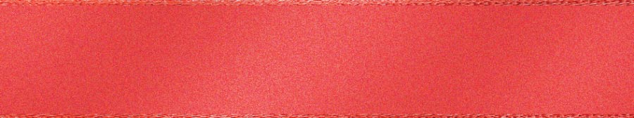 S 25MM DOUBLE SATIN RIBBON  X 20M 22 Coral